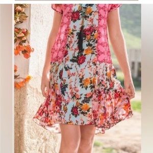 Sundance Pink Floral Midi Dress